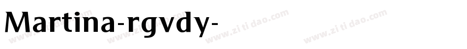 Martina-rgvdy字体转换