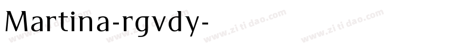 Martina-rgvdy字体转换