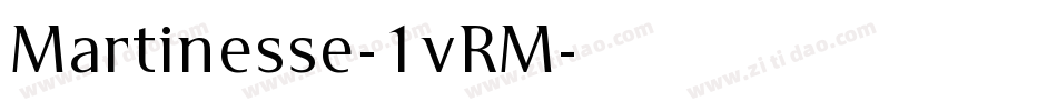 Martinesse-1vRM字体转换