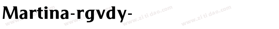 Martina-rgvdy字体转换
