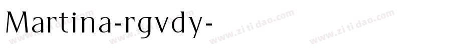 Martina-rgvdy字体转换