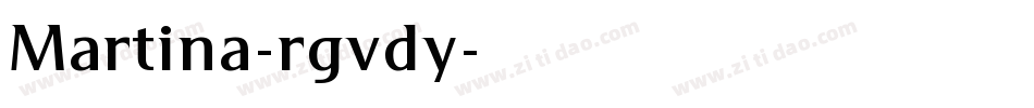 Martina-rgvdy字体转换