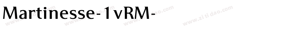Martinesse-1vRM字体转换