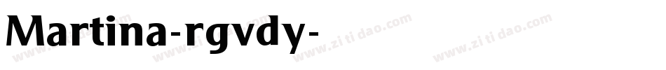 Martina-rgvdy字体转换