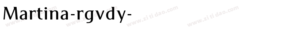 Martina-rgvdy字体转换