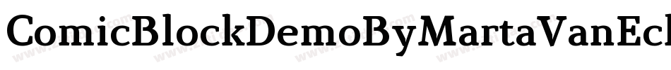 ComicBlockDemoByMartaVanEck-MmYJ字体转换