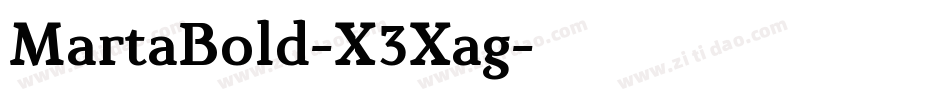MartaBold-X3Xag字体转换