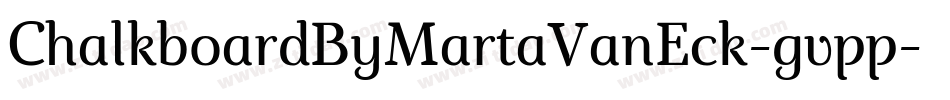 ChalkboardByMartaVanEck-gvpp字体转换
