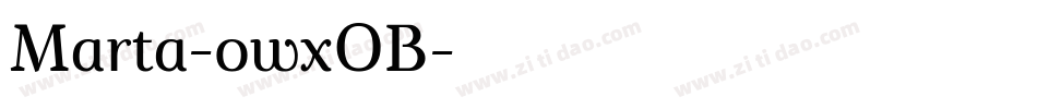 Marta-owxOB字体转换