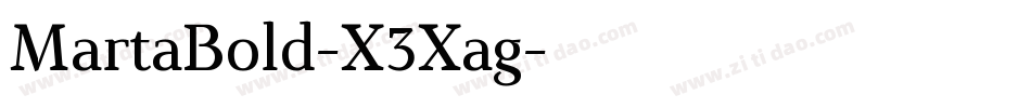 MartaBold-X3Xag字体转换