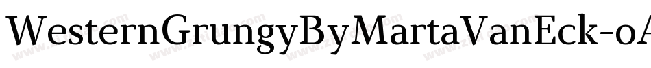 WesternGrungyByMartaVanEck-oAKB字体转换