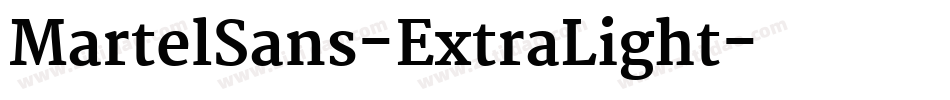MartelSans-ExtraLight字体转换