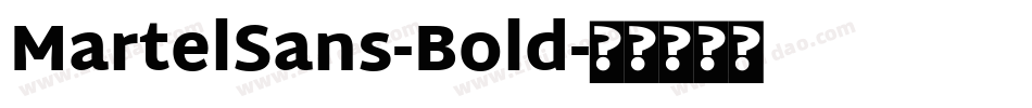MartelSans-Bold字体转换