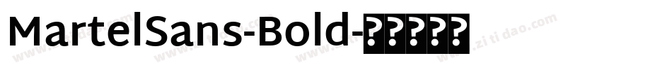MartelSans-Bold字体转换