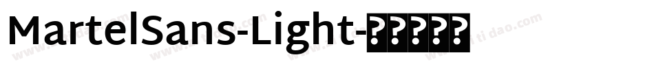 MartelSans-Light字体转换