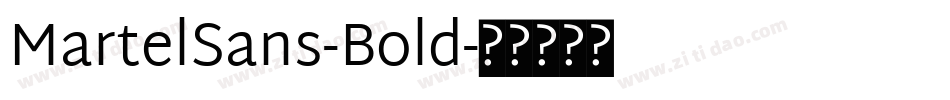 MartelSans-Bold字体转换