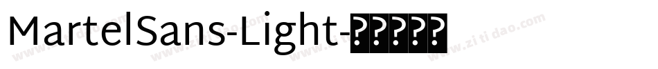 MartelSans-Light字体转换