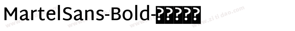 MartelSans-Bold字体转换