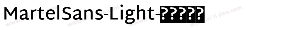 MartelSans-Light字体转换