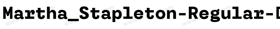 Martha_Stapleton-Regular字体转换