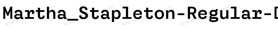 Martha_Stapleton-Regular字体转换