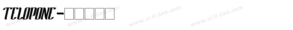 TELOPONE字体转换