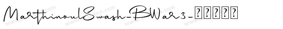 MarthinoulSwash-BWar3字体转换