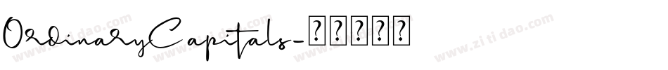 OrdinaryCapitals字体转换