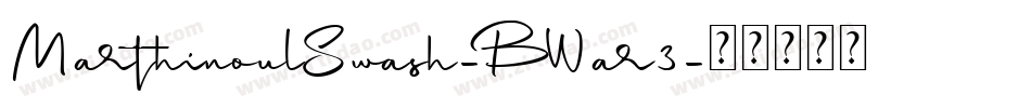 MarthinoulSwash-BWar3字体转换