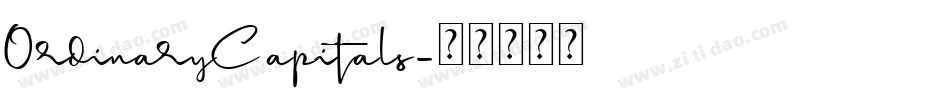 OrdinaryCapitals字体转换