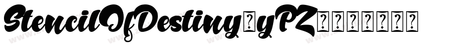 StencilOfDestiny-yPZ2字体转换 StencilOfDestiny-yPZ2字体转换