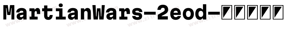 MartianWars-2eod字体转换
