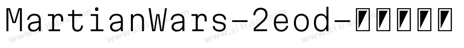 MartianWars-2eod字体转换