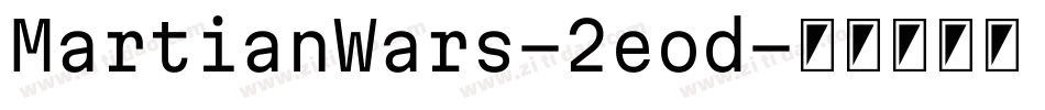 MartianWars-2eod字体转换