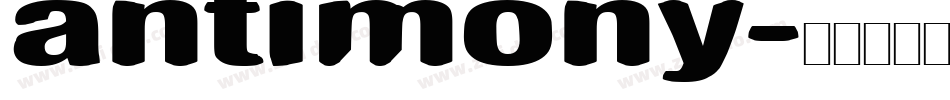 antimony字体转换