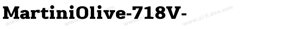 MartiniOlive-718V字体转换