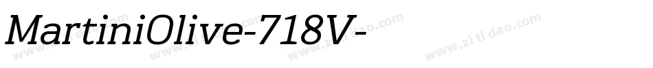 MartiniOlive-718V字体转换