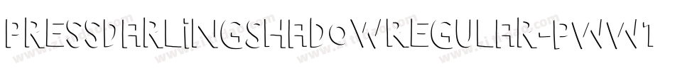PressDarlingShadowRegular-pWW1字体转换
