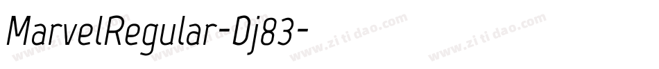 MarvelRegular-Dj83字体转换