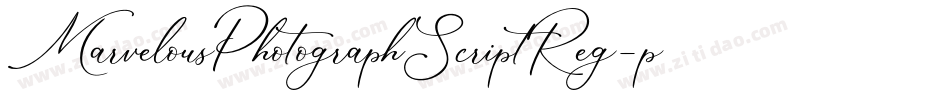 MarvelousPhotographScriptReg-p79rO字体转换