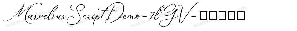 MarvelousScriptDemo-7lGV字体转换