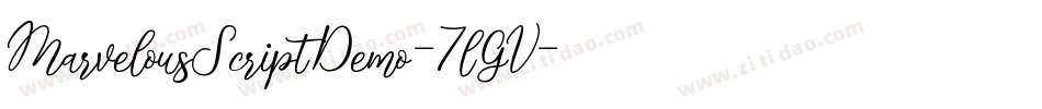 MarvelousScriptDemo-7lGV字体转换