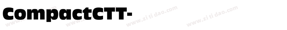 CompactCTT字体转换