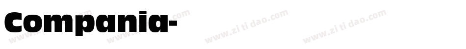 Compania字体转换