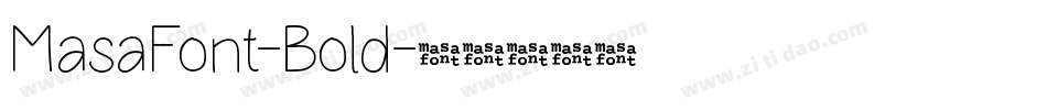 MasaFont-Bold字体转换
