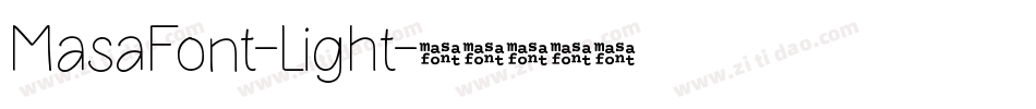 MasaFont-Light字体转换