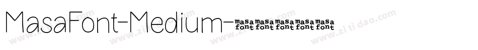 MasaFont-Medium字体转换