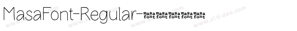 MasaFont-Regular字体转换