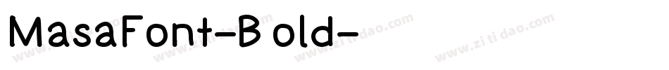 MasaFont-Bold字体转换