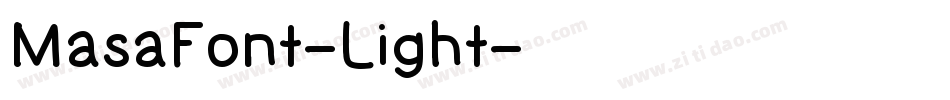 MasaFont-Light字体转换